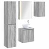 vidaXL Set di Armadi da Bagno 5 pcs Sonoma grigio 53 x 15,5 x 70 cm