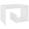 vidaXL Tavolino Bianco 59x36x38 cm in Legno Multistrato