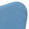 vidaXL Divano per Bambini Blu in Morbido Peluche
