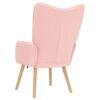 vidaXL poltrona Rosa 62 x 67 x 95,5 cm Tessuto Sherpa