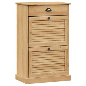 vidaXL Scarpiera VIGO 60x35x96 cm in Legno Massello di Pino