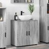vidaXL Mobile da Bagno con archiviazione Grigio Sonoma 61 x 35 x 64 cm
