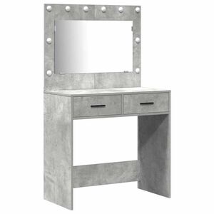 vidaXL Tavolo da Trucco 2 pz Grigio 78,5 x 41 x 135 cm