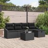 vidaXL Set di divani con cuscino 6 pcs polyrattan