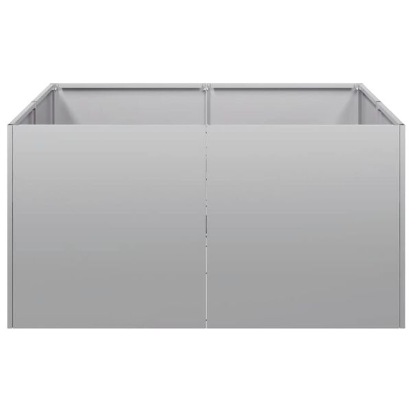 vidaXL Fioriera 80x80x40 cm in Acciaio Zincato