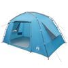 vidaXL Tenda Capanna 4 persona Blu Poliestere