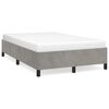 vidaXL Giroletto senza Materasso Grigio Chiaro 120x190 cm Velluto