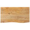 vidaXL Piano Tavolo Bordi Vivi 120x60x2,5 cm Legno Massello di Mango