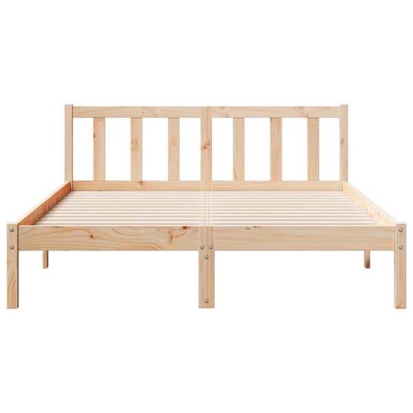 vidaXL Letto Extra Lungo senza Materasso 140x220cm Legno Massello Pino