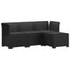 vidaXL Divano da giardino 4 posti con cuscini aspetto rattan PP