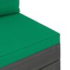 vidaXL Set Divani da Giardino su Pallet 2 pz con Cuscini Massello Pino