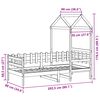 vidaXL Dormeuse con Tetto 80x200 cm in Legno Massello di Pino