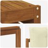 vidaXL Set divani 8 pcs Naturale e Crema Legno di Acacia Massello