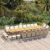 vidaXL Set da Pranzo per Giardino 21pz con Cuscini in Polyrattan Beige