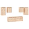 vidaXL Mobili Porta TV 6 pz in Legno Massello di Pino