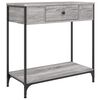 vidaXL Tavolino Consolle Grigio Sonoma 75x34,5x75cm Legno Multistrato