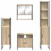 vidaXL Set di mobili per il bagno con lo scaffale 4 pcs Rovere Sonoma