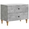 vidaXL Armadio da Notte con cassetto Grigio Cemento 62 x 34,5 x 48 cm
