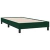 vidaXL Giroletto a Molle con Materasso Verde Scuro 90x210 cm Velluto