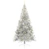 vidaXL Albero di Natale artificiale con luci integrate Argento 240 cm