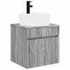 vidaXL Mobile lavabo da parete Sonoma grigio 49 x 44,5 x 65 cm