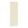 vidaXL Tenda Plissettata Crema 80x200 cm Larghezza Tessuto 79,4 cm
