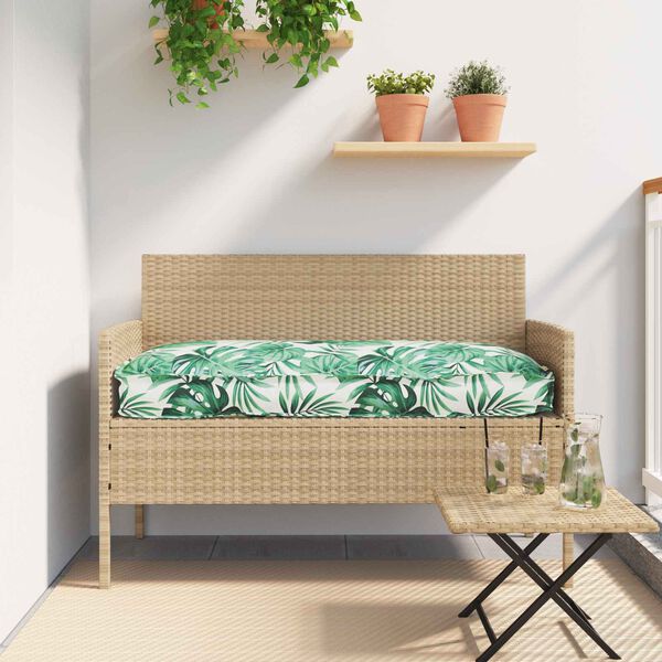 vidaXL Cuscino Foglia Motivo Foglia 120 x 60 x 12 cm Tessuto Oxford