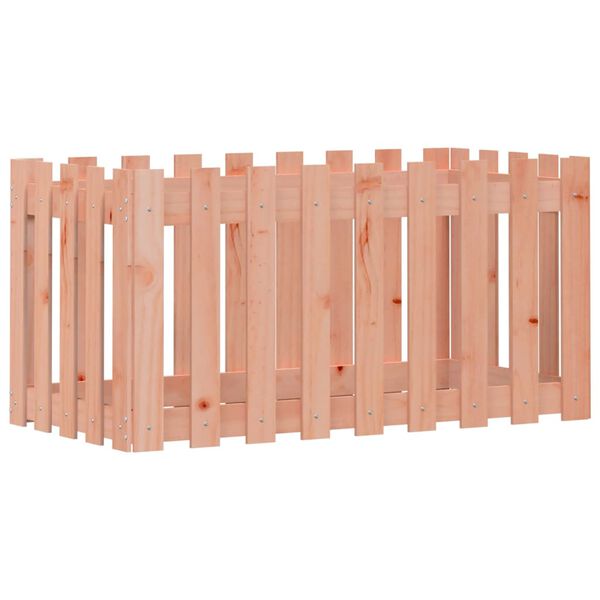 vidaXL Fioriera Rialzata Giardino Recinzione 100x50x50cm Legno Douglas