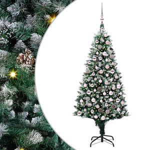 vidaXL Albero di Natale artificiale con 300 LED Verde 180 cm