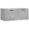vidaXL Mobile a Parete Grigio Cemento 80x36,5x35 cm Legno Multistrato