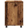 vidaXL Armadietto con Ruote Legno Antico 45x38x54 cm Legno Multistrato