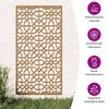 vidaXL Decorazione Muro da Giardino 105x55 cm Moresco Acciaio Corten