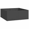 vidaXL Fioriera Nera 100x100x40 cm in Acciaio