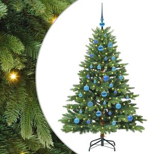 vidaXL Albero di Natale artificiale con 150 LED Verde 150 cm PE e PVC