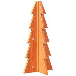 vidaXL Albero di Natale Marrone Cera 49 cm in Legno Massello di Pino