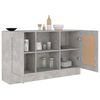 vidaXL Credenza Grigio Cemento 120x30,5x70 cm in Legno Multistrato