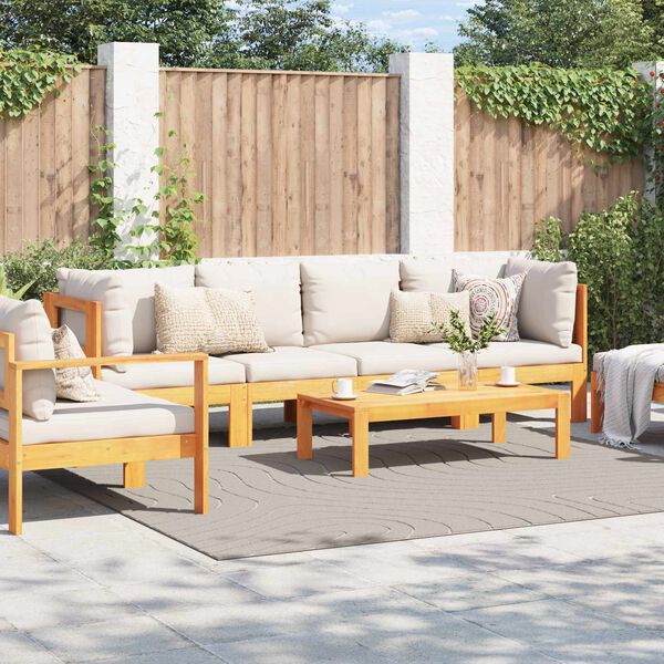 vidaXL Tappeti per area Quadrato Crema 240 x 240 cm