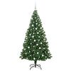 vidaXL Albero di Natale artificiale con 300 LED Verde 180 cm
