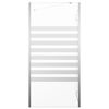 vidaXL Cabina da Bagno 120x68x130 cm in Vetro Temperato a Righe