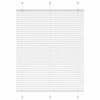 vidaXL Tenda Plissettata Bianca 110x150 cm Larghezza Tessuto 109,4 cm