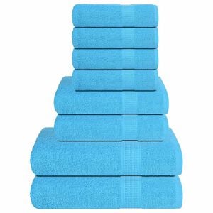 vidaXL Set di asciugamani 8 pezzi FROGN Turchese 360 g/m&sup2;