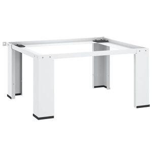 vidaXL Supporto Alzatina per Lavatrice Bianco