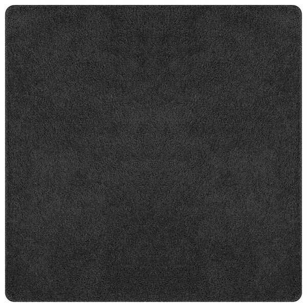 vidaXL Tappeto Shaggy Antiscivolo Grigio scuro 160 x 160 cm PP