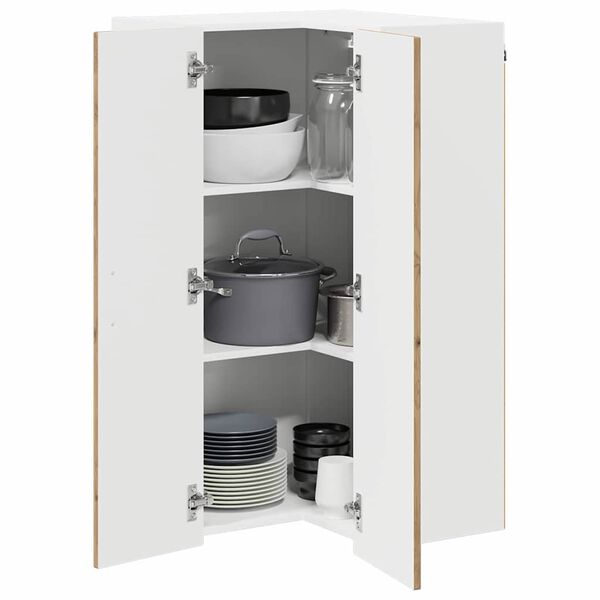 vidaXL Mobile da cucina Lucca Rovere Artigianale 57 x 57 x 100 cm