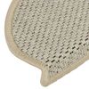 vidaXL Tappeti Adesivi Scale Aspetto Sisal 30pz 65x21x4cm Verde Chiaro