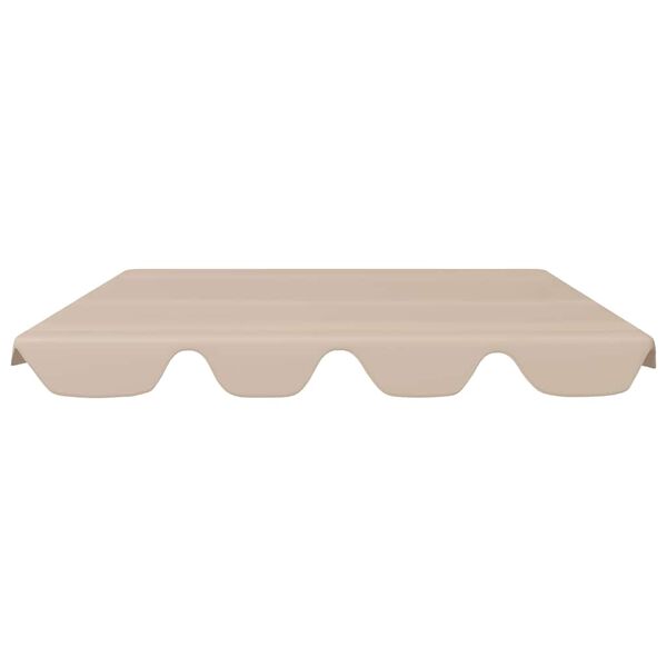 vidaXL Baldacchino per Dondolo Giardino Beige 150/130x105/70 cm