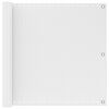 vidaXL Schermo da balcone Bianco 90 x 700 cm HDPE e alluminio