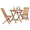 vidaXL Set da Pranzo per Giardino 3 pcs Marrone