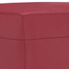 vidaXL Set di Divani 4 pz con Cuscini Rosso Vino in Similpelle