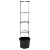 vidaXL Vaso a Torre per Pomodori Antracite &Oslash;39x150 cm Polipropilene